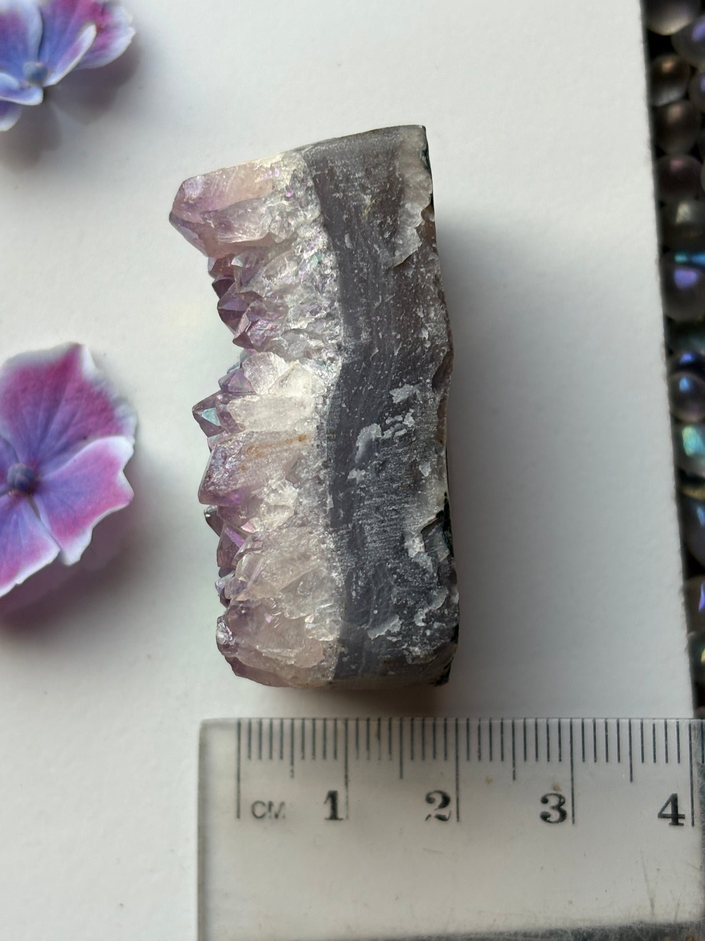 Aura Amethyst Crystal Gemstone Rectangular Cluster (1)
