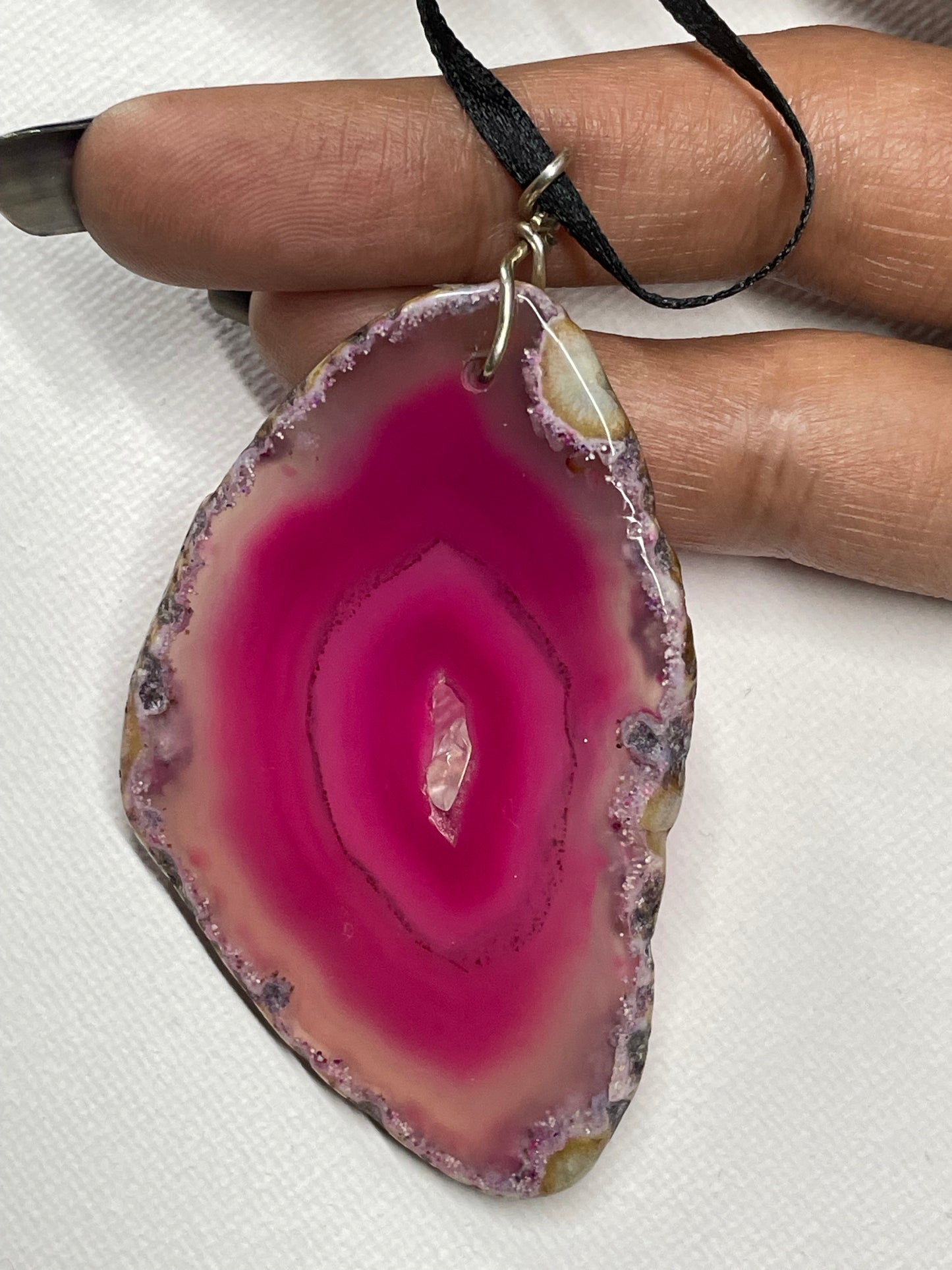 Agate Crystal Gemstone Slice Wall Tree Hanging