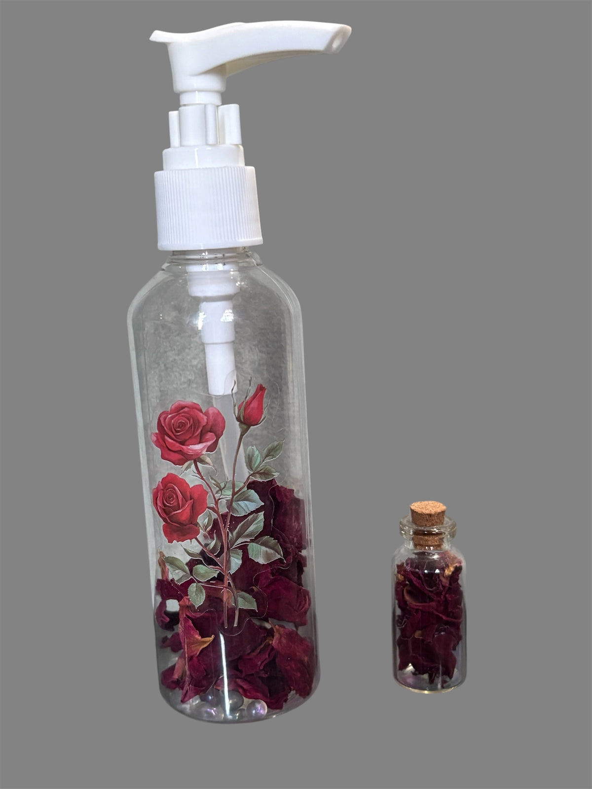Rose Petal & Angel Aura Quartz - Infused Pump Bottle - 100ml