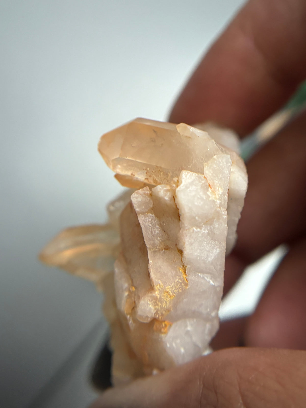 Tangerine Quartz Gemstone Crystal Specimen (2)