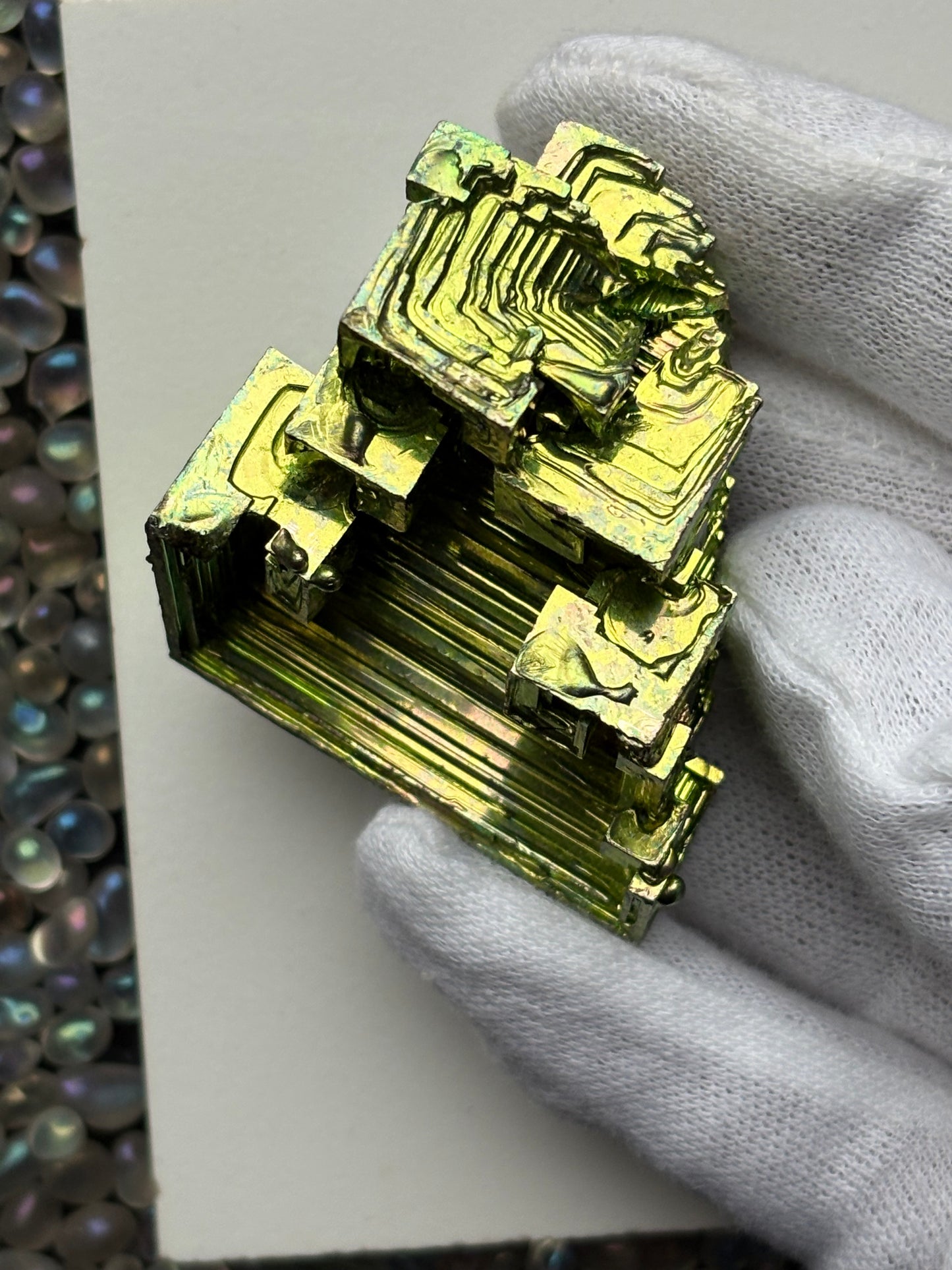 Green Bismuth Crystal Specimen - L1