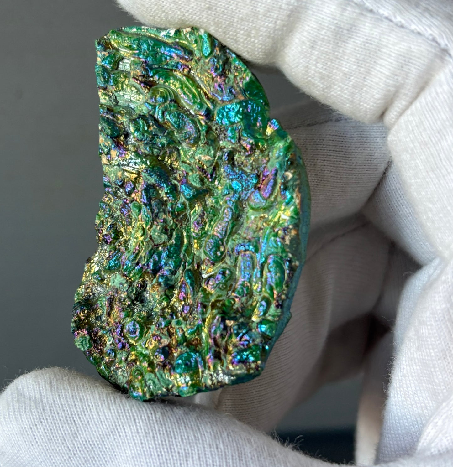 Green Aura Druzy Chalcedony Crystal Gemstone - Galaxy Slice - no 5