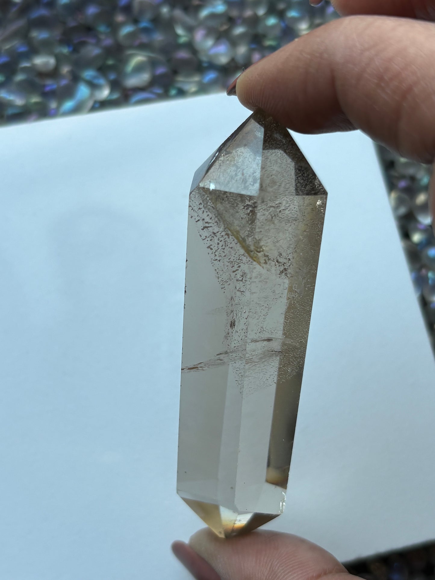 Smoky Quartz Crystal Gemstone Double Terminated Point - (2)
