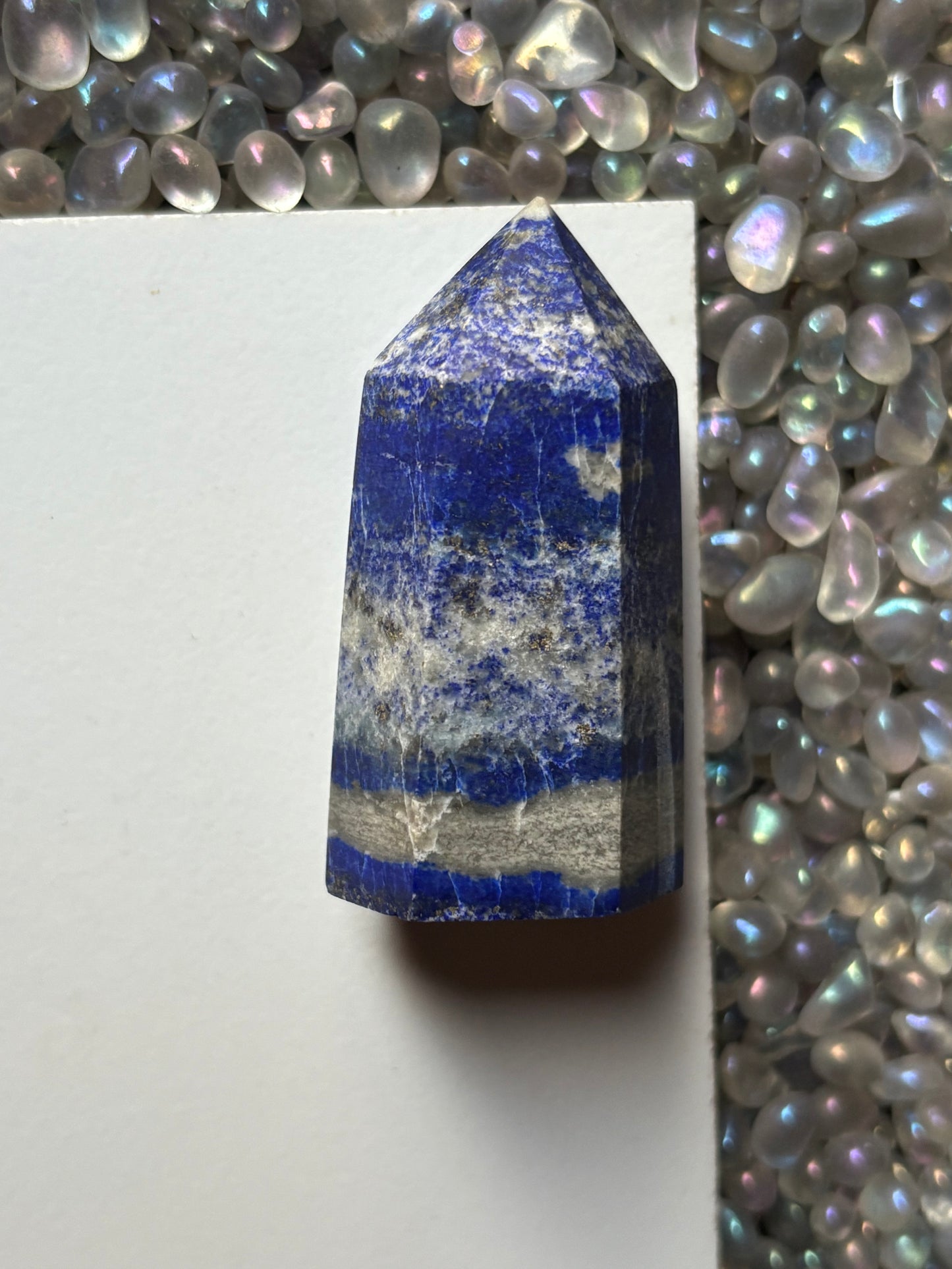 Lapis Lazuli Gemstone Crystal Tower Point (1)