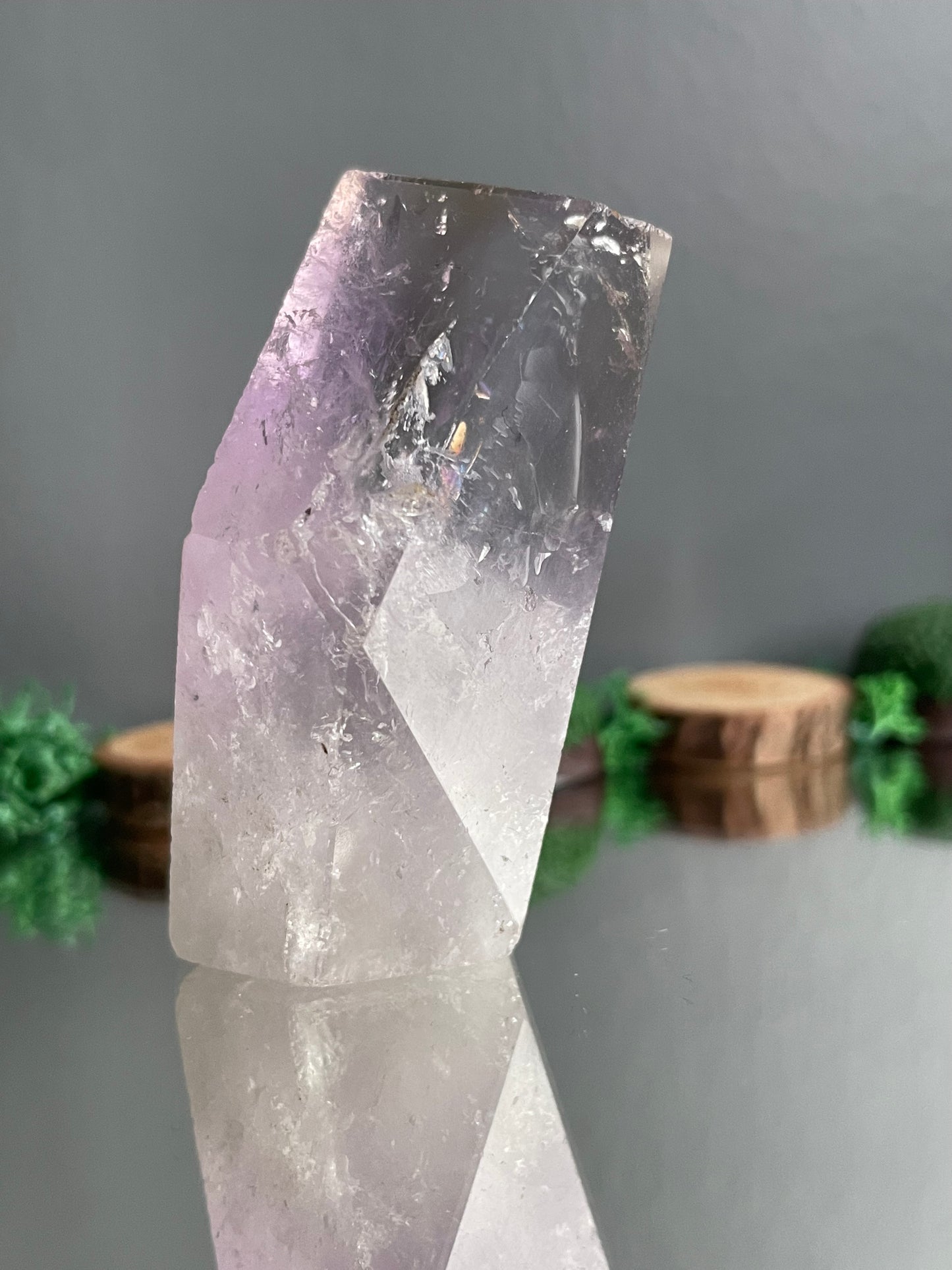 Ametrine Faceted Mini Freeform Crystal Gemstone (5)