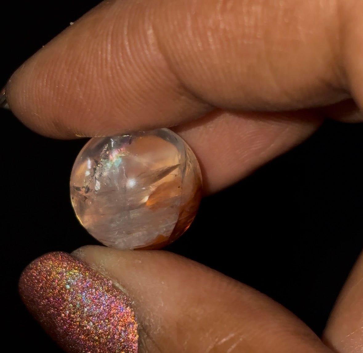 Star Fire Quartz Crystal Gemstone Sphere - Mini (3)