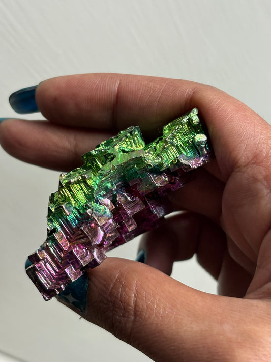 Watermelon Bismuth Specimen Crystal Metal Art - Large (Personal)