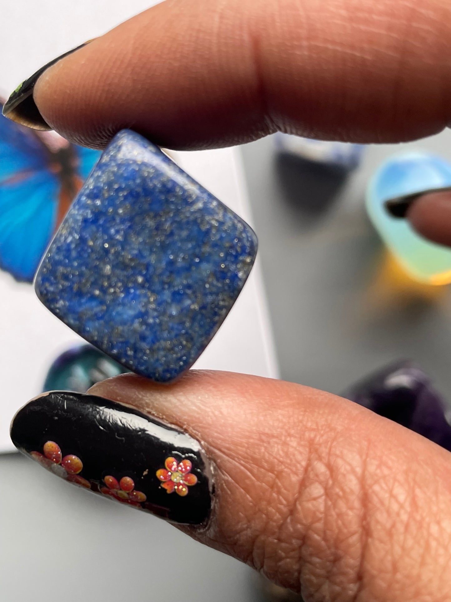 Butterfly Card & Gemstone Crystal Tumbled Stone Gift Set (1)