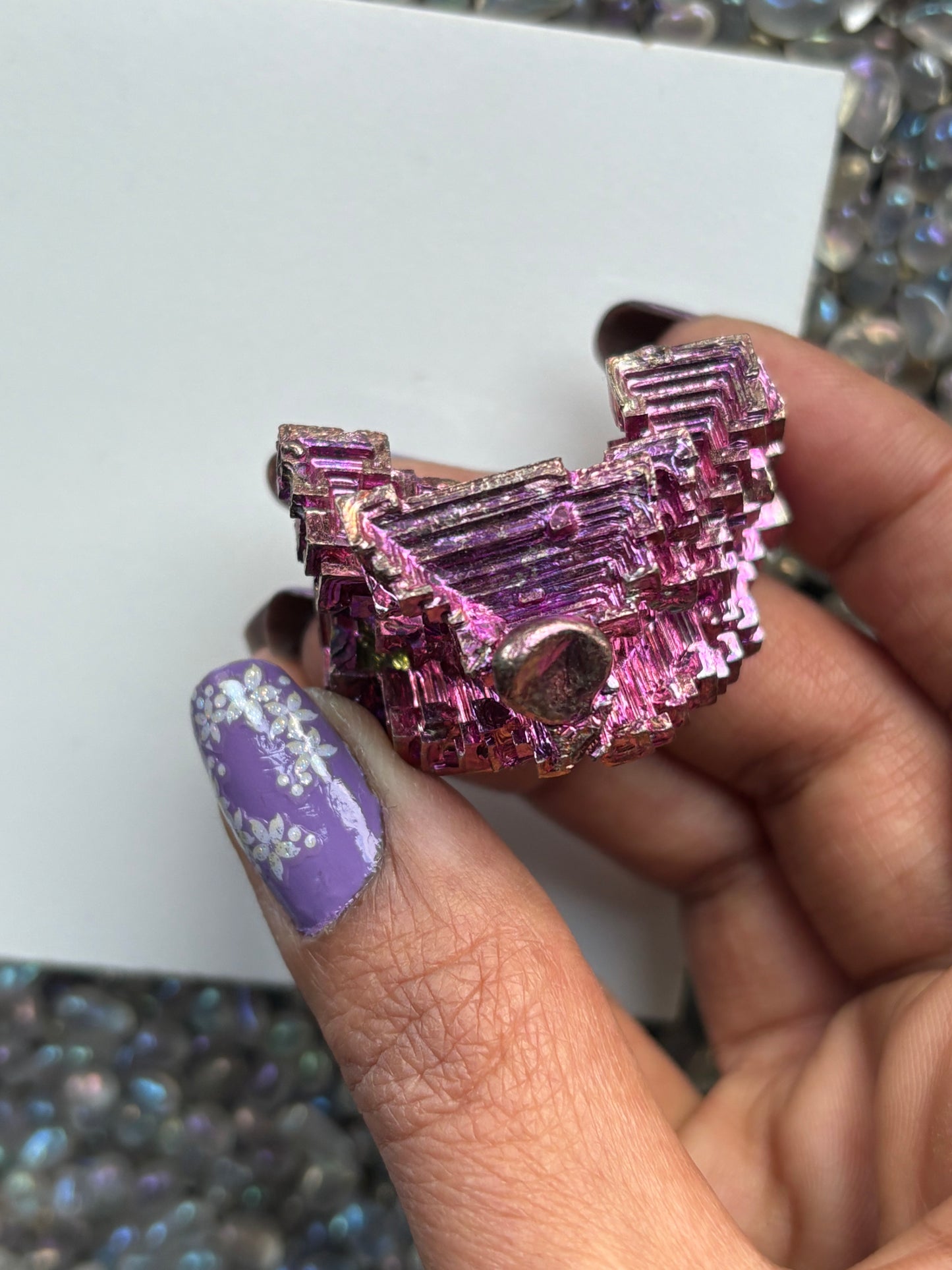 Pink Bismuth Crystal Specimen - P2