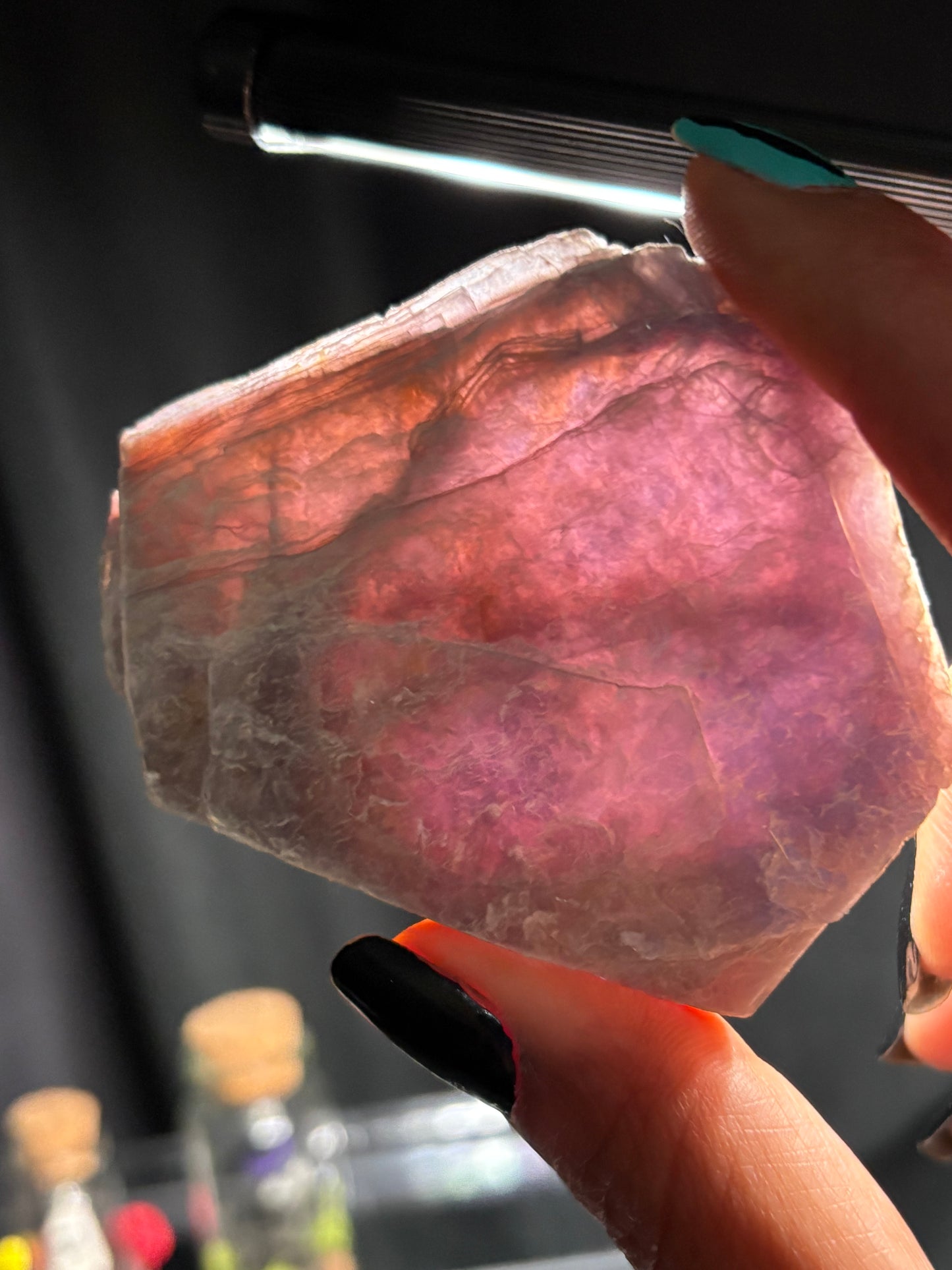 Lepidolite Slice Rough Gemstone Crystal - Large