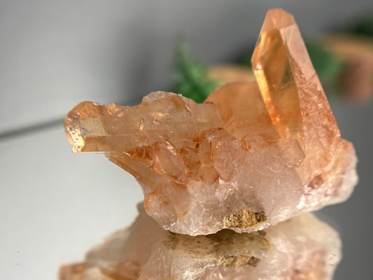 Tangerine Quartz Gemstone Crystal Specimen (1)