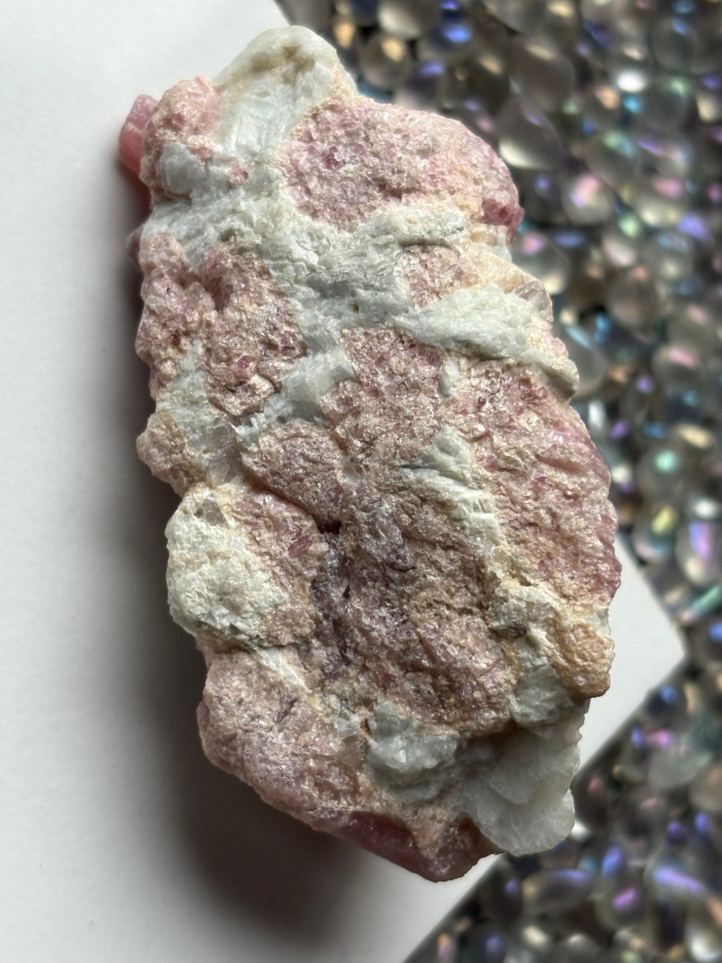 Pink Tourmaline Quartz Crystal Gemstone Rough Specimen (B)