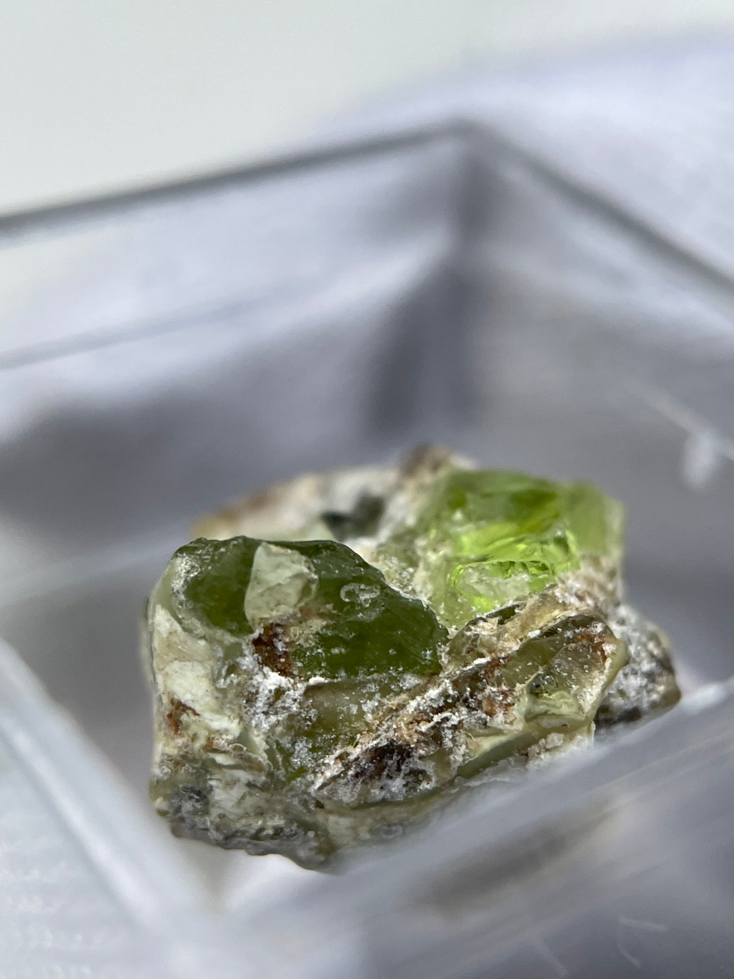 Micro Peridot Rough Crystal Gemstone Specimen (1)