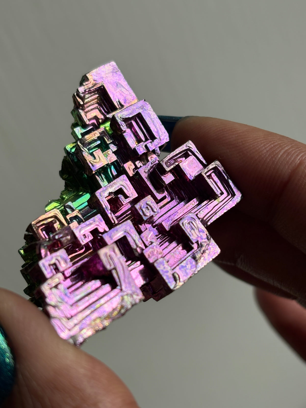 Watermelon Bismuth Specimen Crystal Metal Art - Large (Personal)