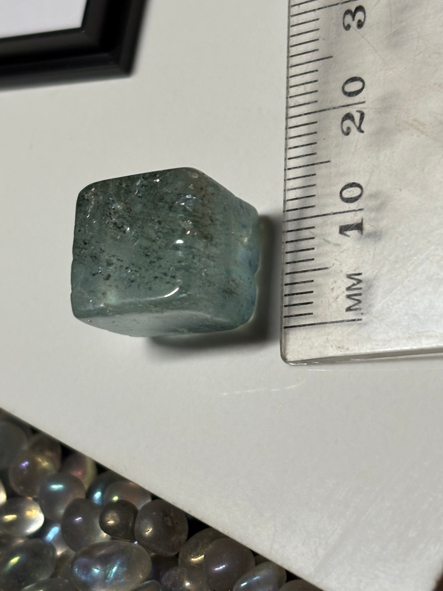 Aquamarine Chlorite Gemstone Crystal Tumbled Cube