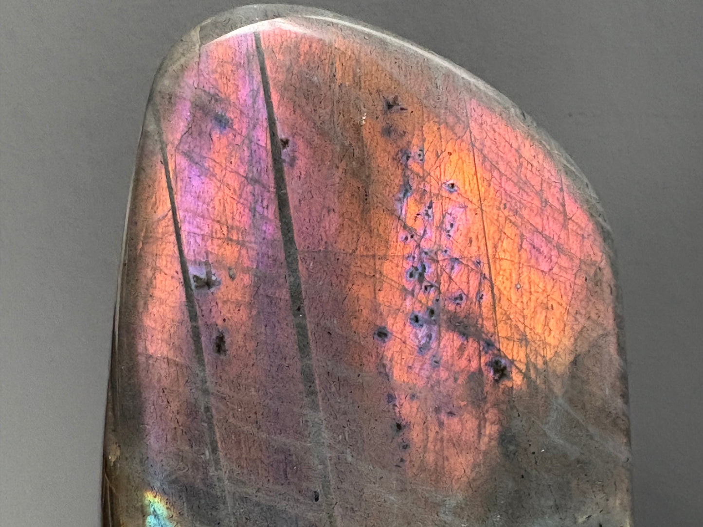 Labradorite Crystal Gemstone Cut Base Freeform (L)