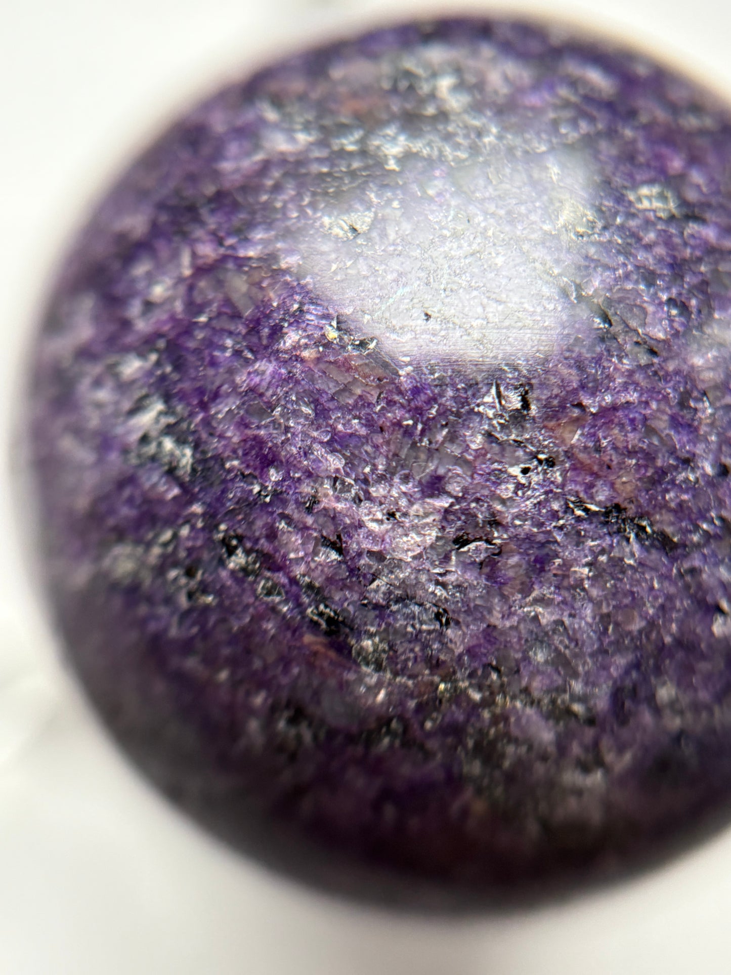 Lepidolite Crystal Gemstone Sphere Small