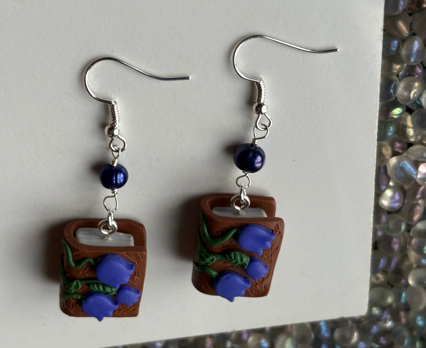 The Eloise Pearl Crystal Gemstone Silver Earrings