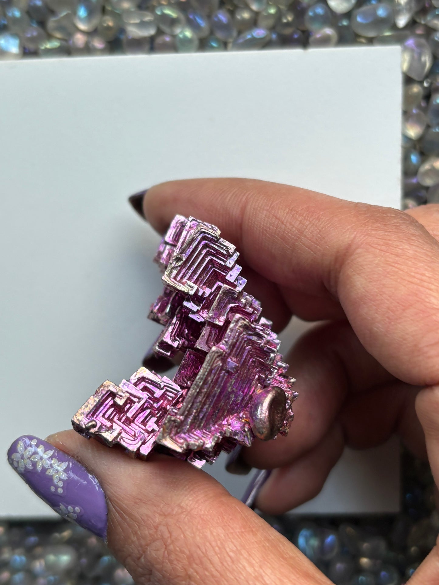 Pink Bismuth Crystal Specimen - P2