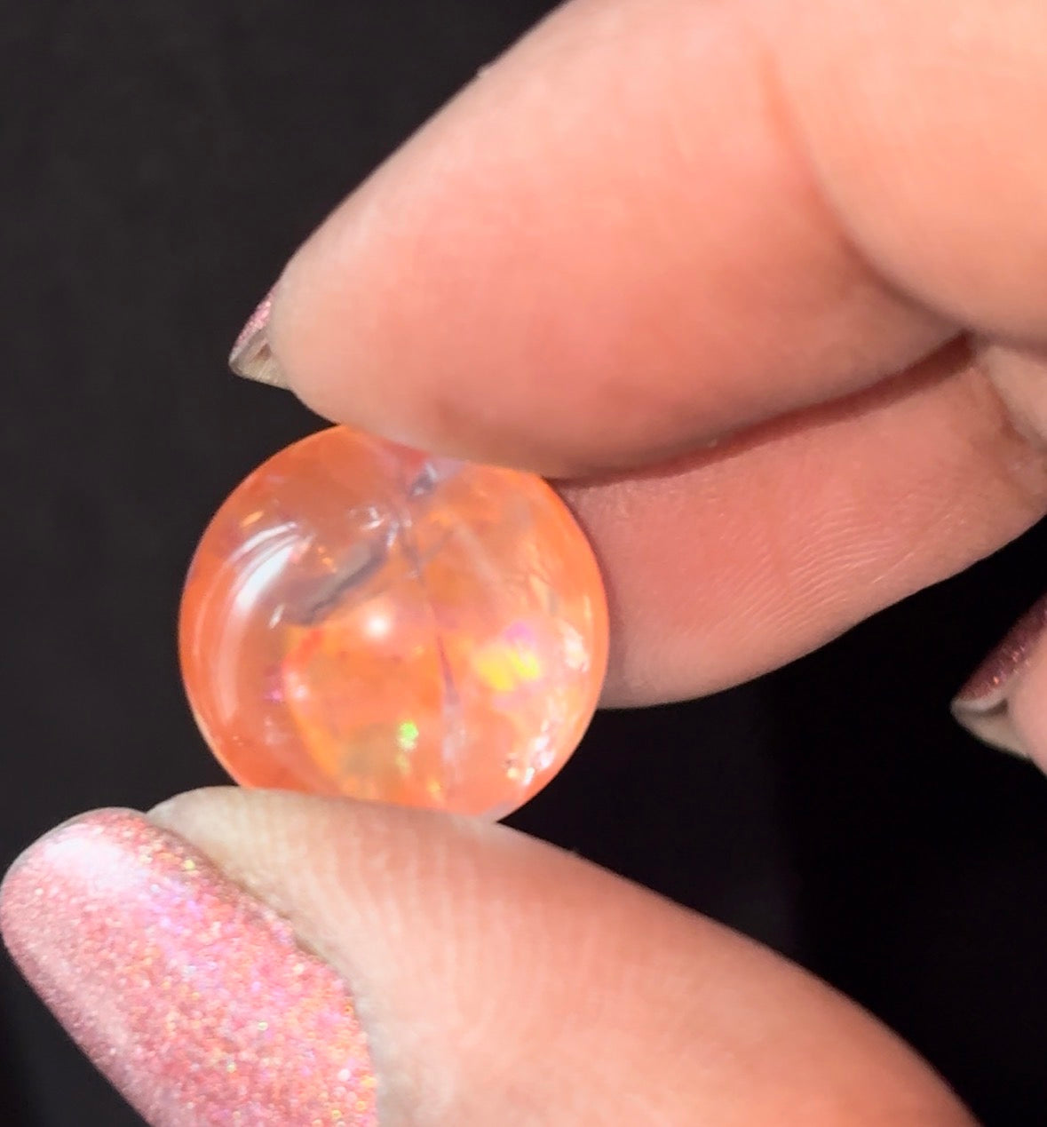 Star Fire Quartz Crystal Gemstone Sphere - Mini (1)