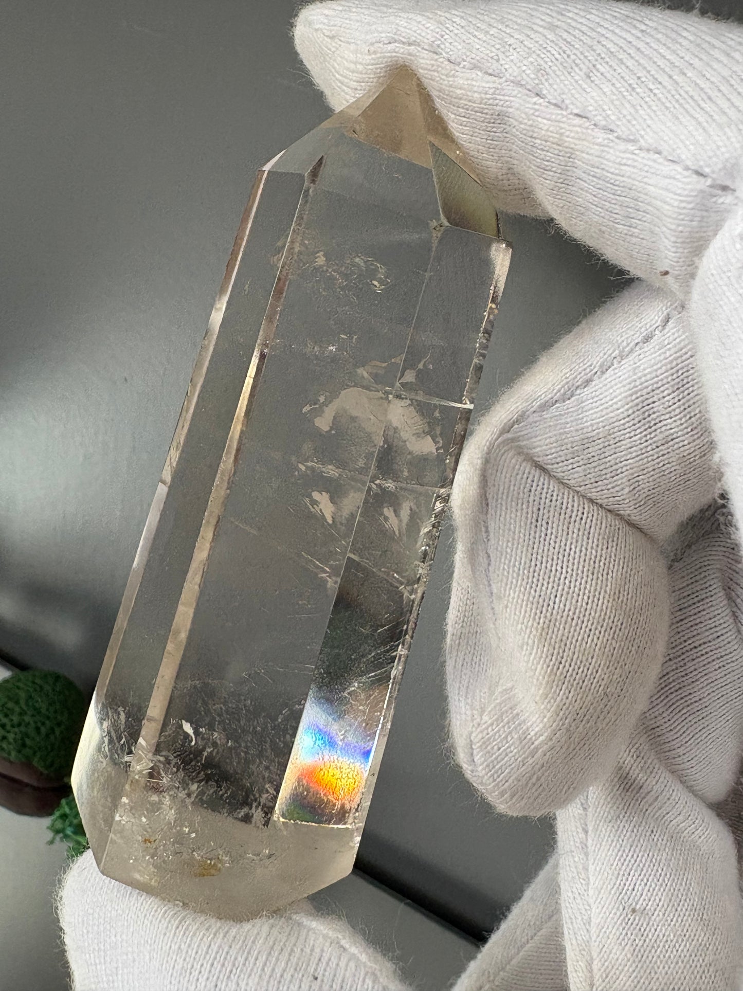 Smoky Quartz Crystal Gemstone Point Tower
