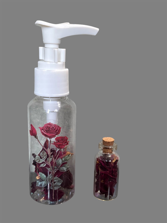Rose Petal & Angel Aura Quartz - Infused Pump Bottle - 50ml