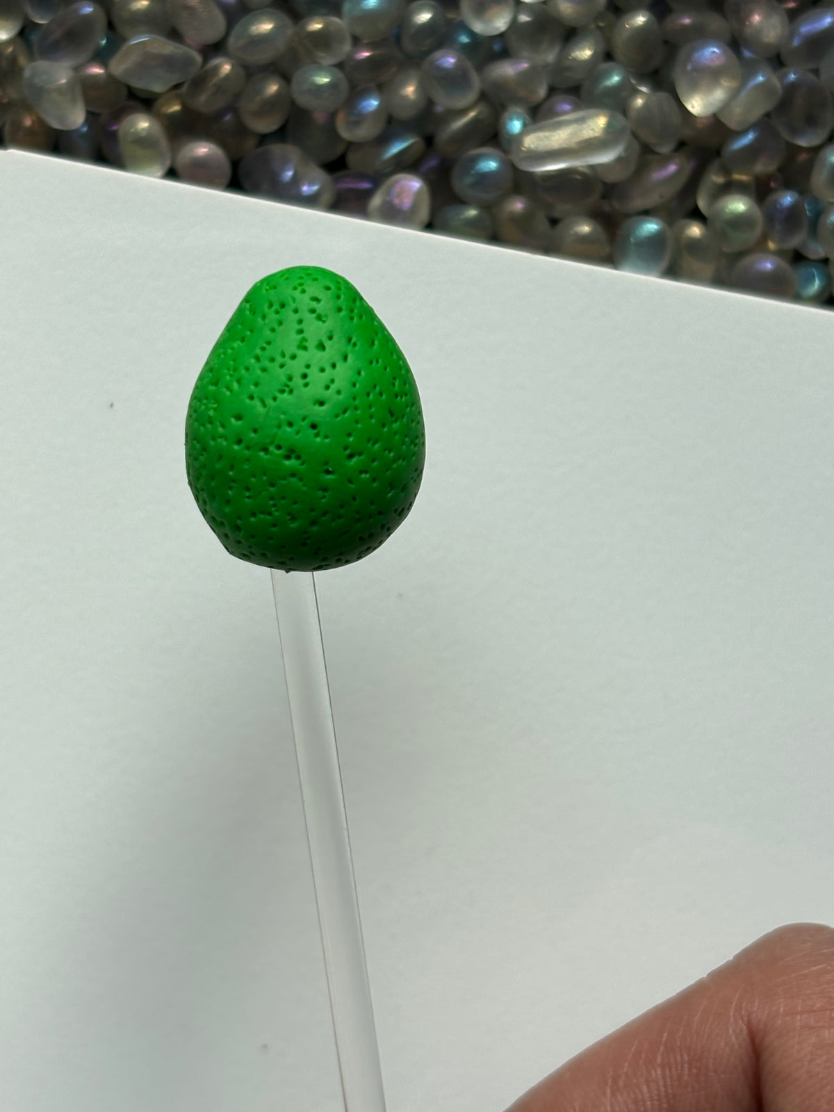 Larry The Lime Clay Art Plant Pot Buddy