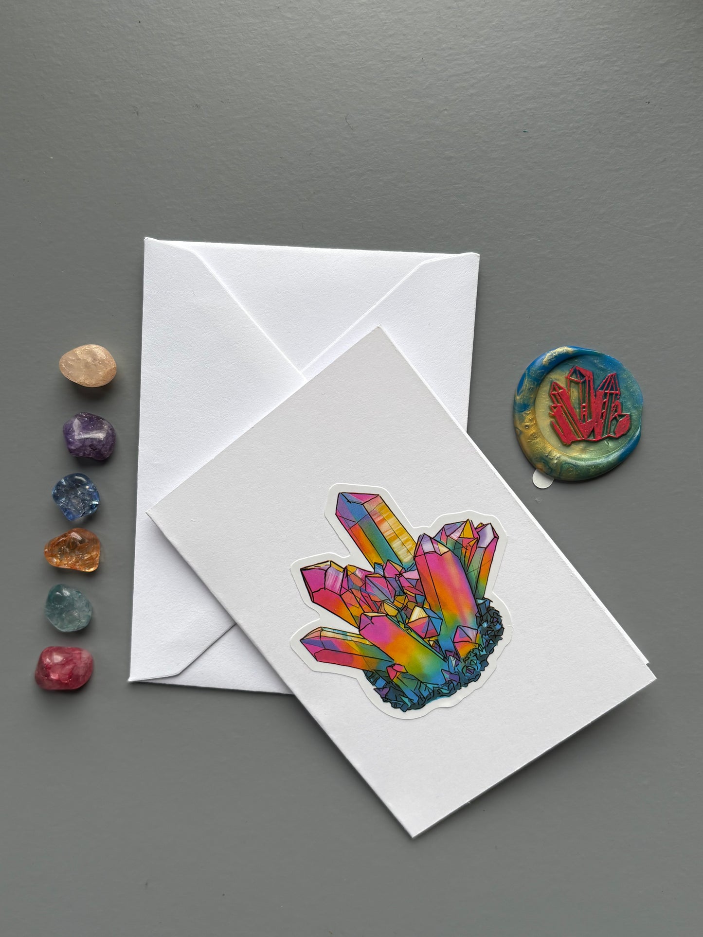 Crystal Card & Mini Crystal Tumbled Stone Gift Set (1)