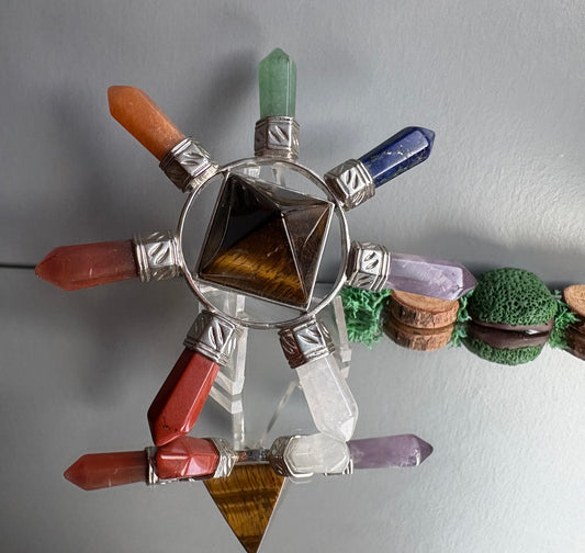 Tigers Eye Crystal Gemstone 7 Chakra Generator