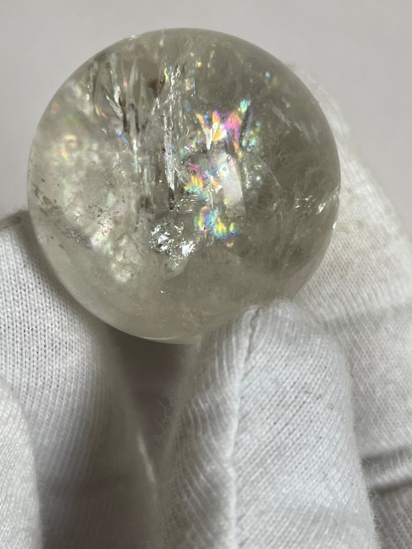 Rainbow Clear Quartz Sphere Gemstone Crystal - S3