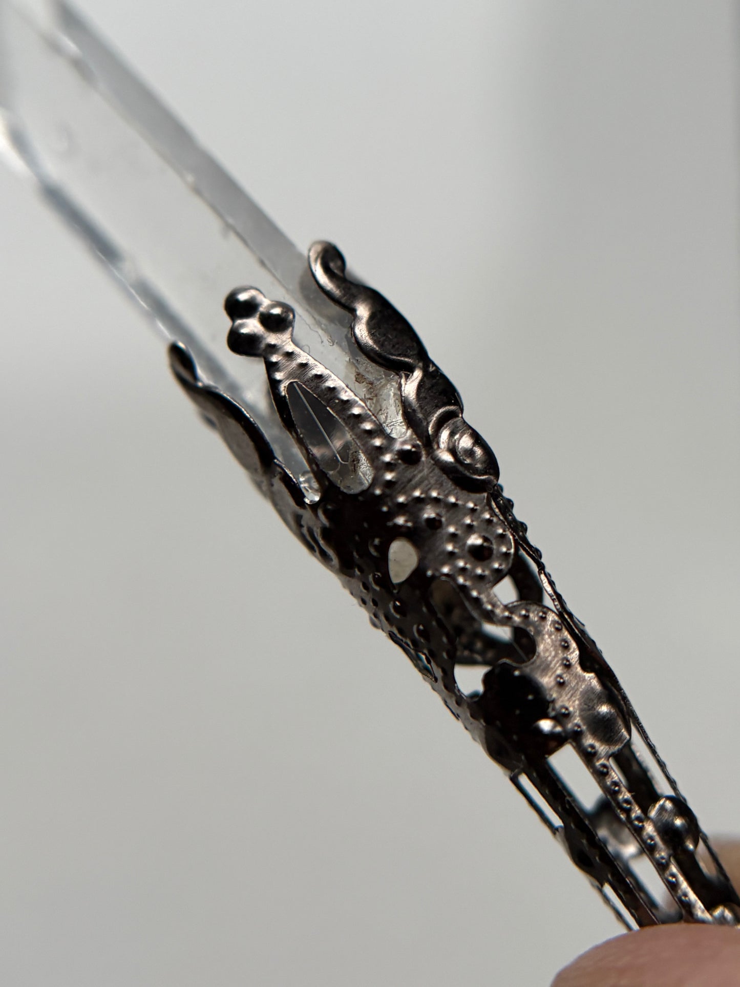 Lemurian Quartz Crystal Gemstone Gothic Mini Wand (1)