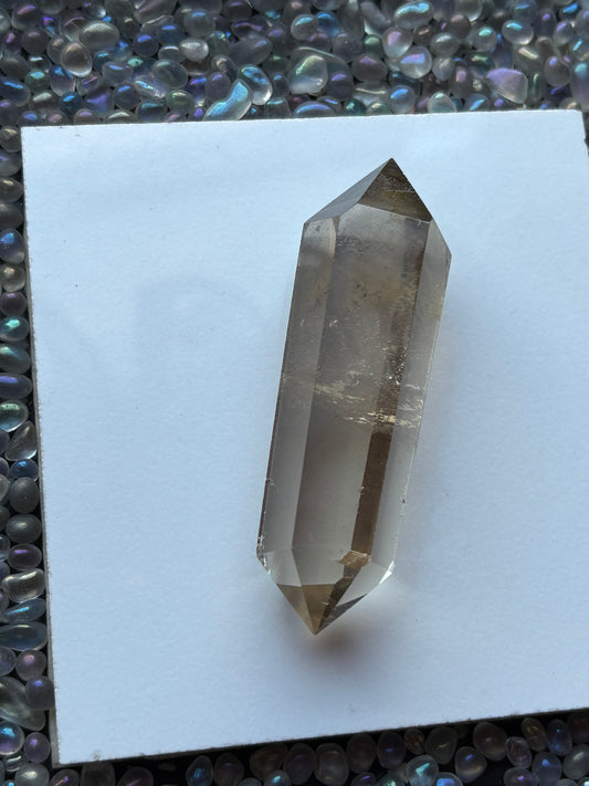 Smoky Quartz Crystal Gemstone Double Terminated Point - (2)