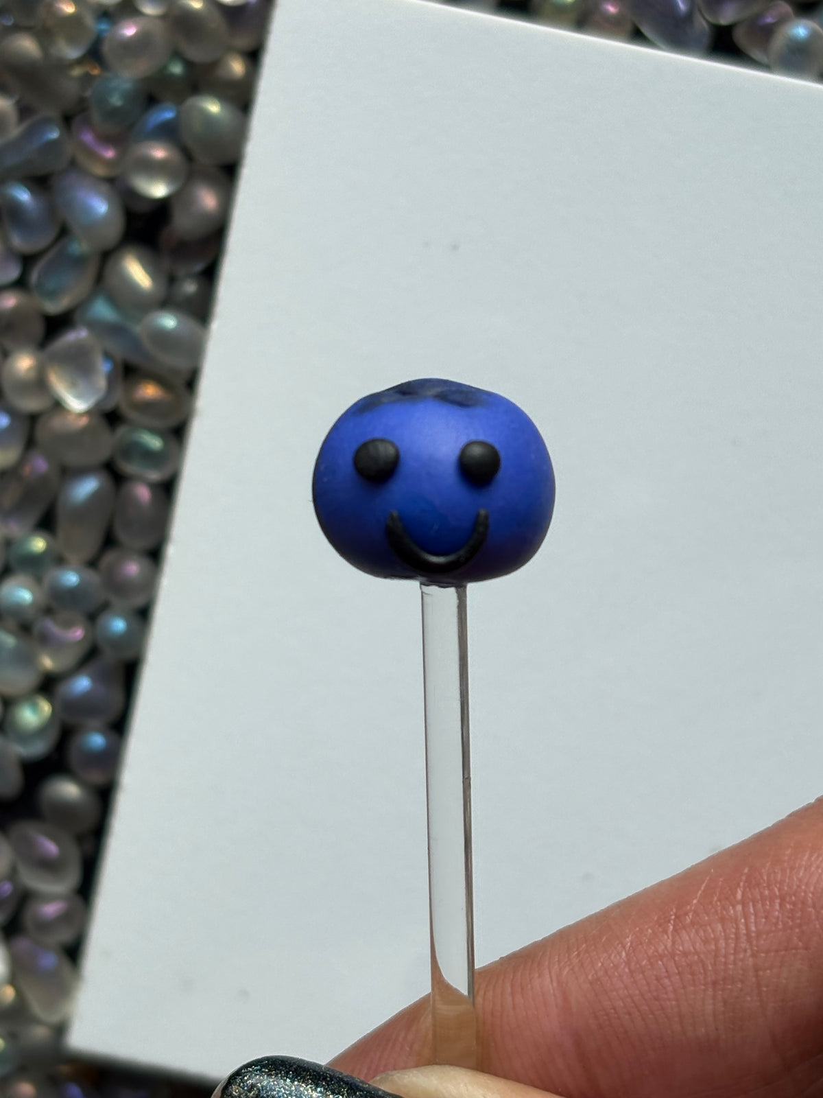 Barry The Blueberry Clay Art Plant Pot Buddy
