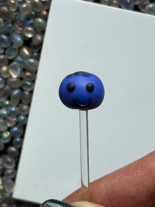 Barry The Blueberry Clay Art Plant Pot Buddy