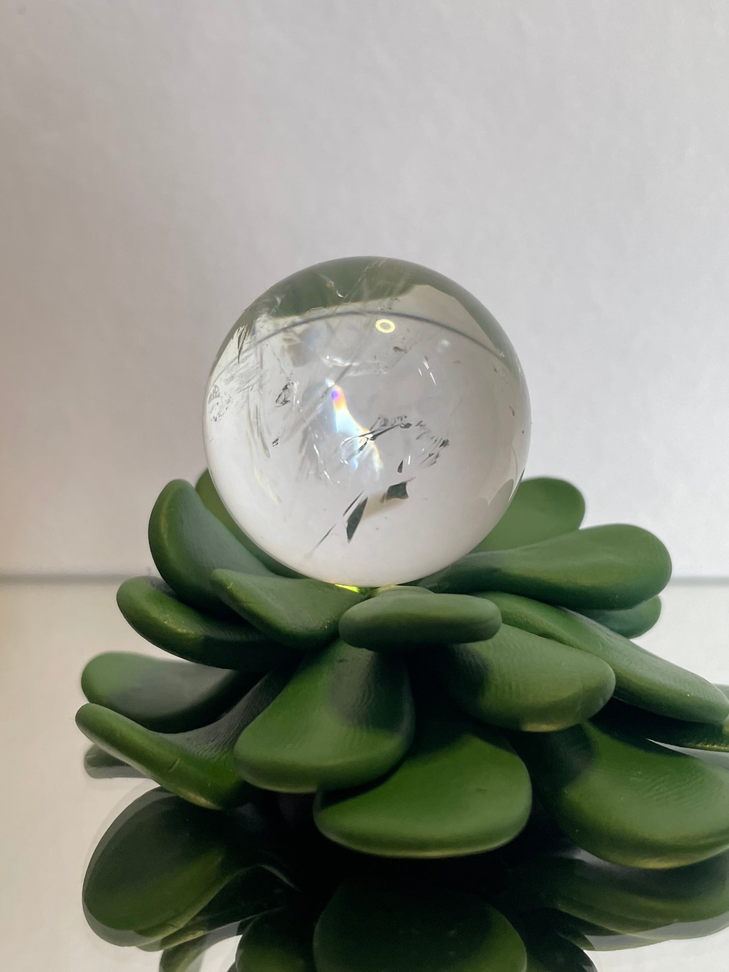 Rainbow Clear Quartz Sphere Gemstone Crystal - S2