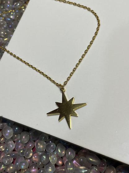The Star Tarot Card Greetings Card Necklace - personalise