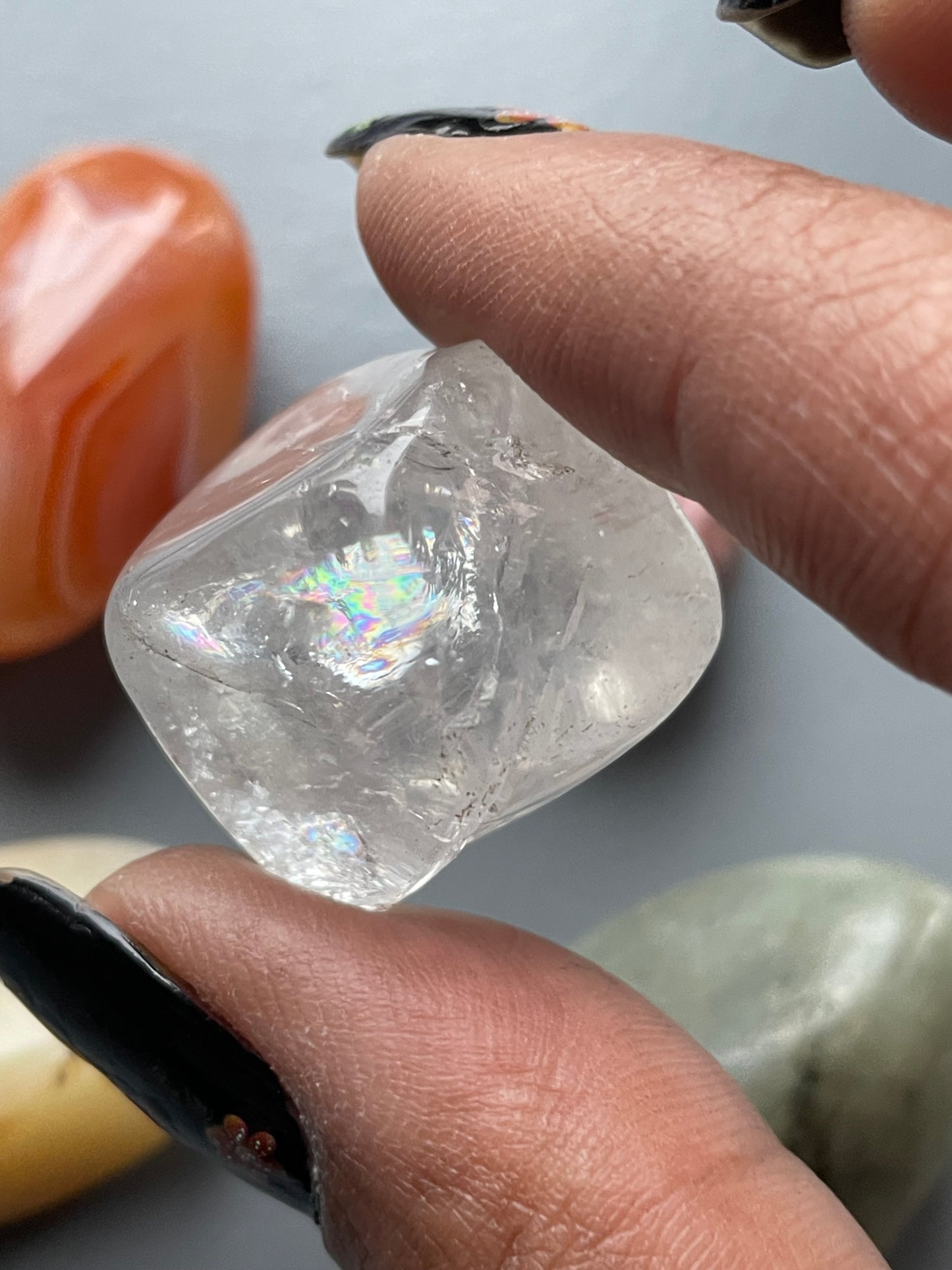 Butterfly Card & Gemstone Crystal Tumbled Stone Gift Set (2)