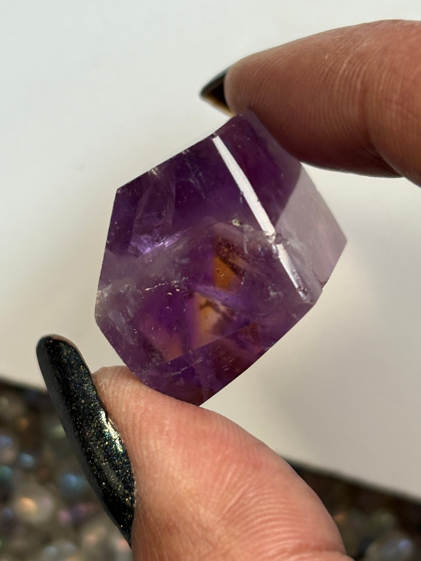 Ametrine Faceted Mini Freeform Crystal Gemstone (4)