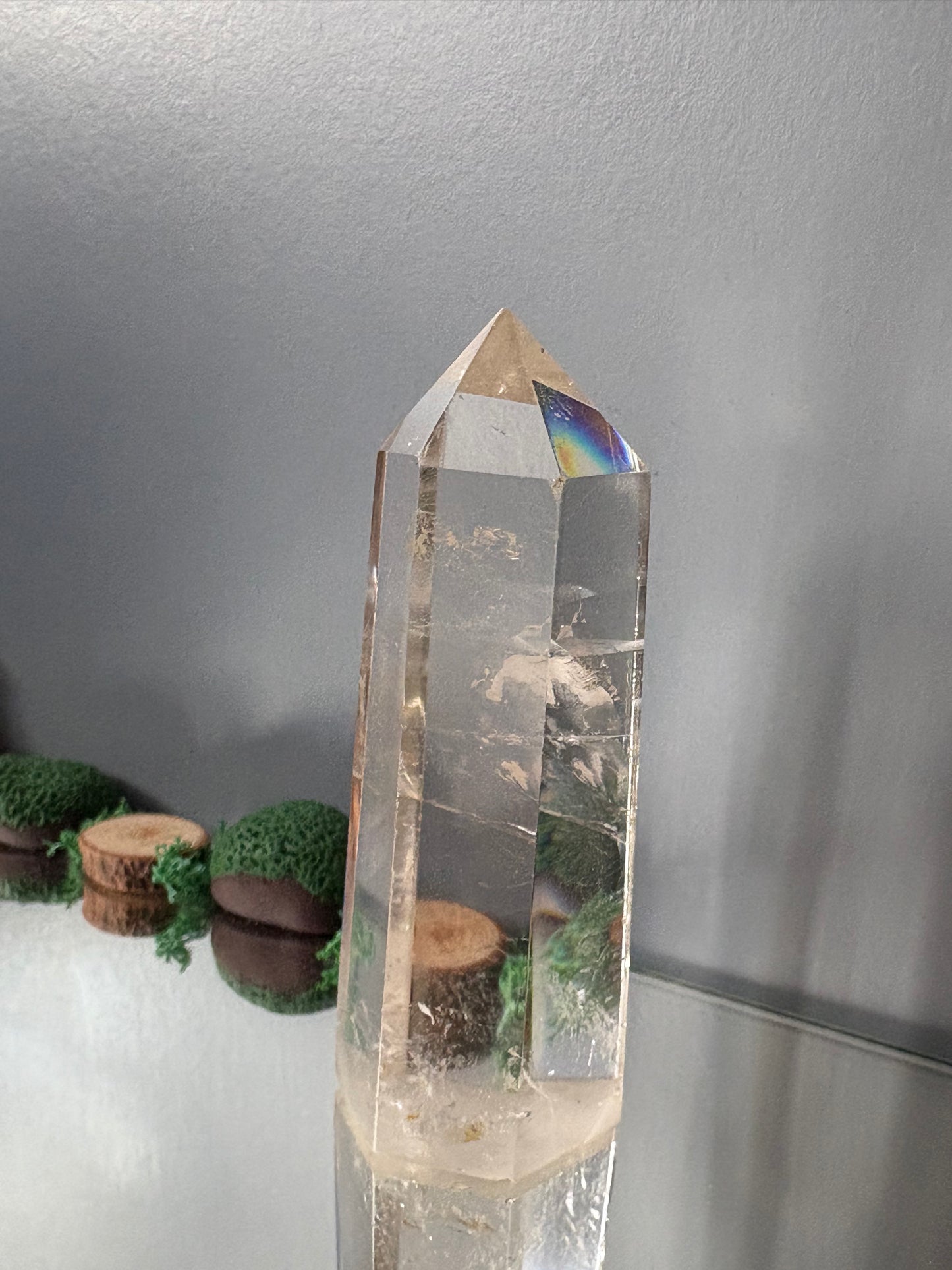 Smoky Quartz Crystal Gemstone Point Tower