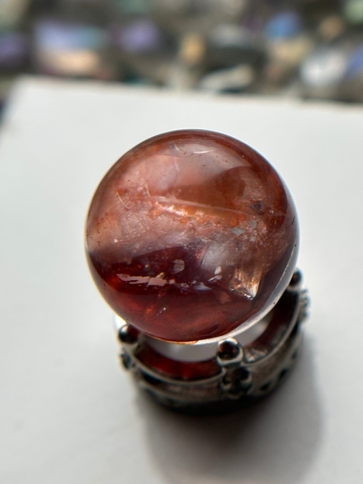Star Fire Quartz Crystal Gemstone Sphere - Mini (4)