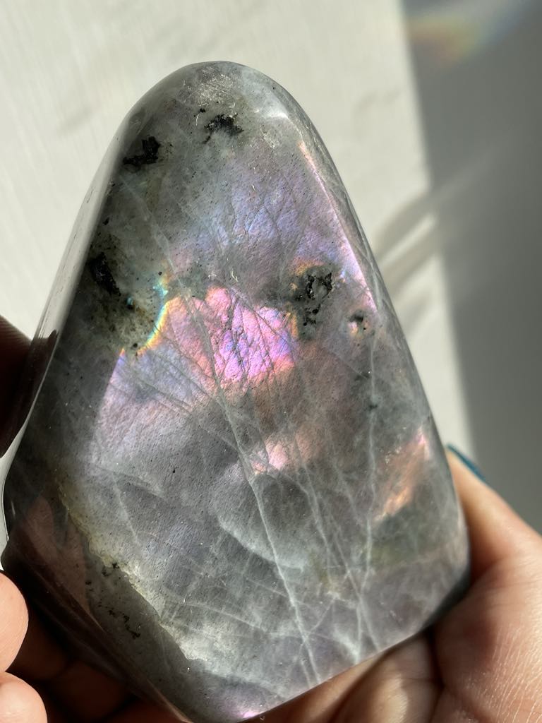 Labradorite Crystal Gemstone Cut Base Freeform (M)