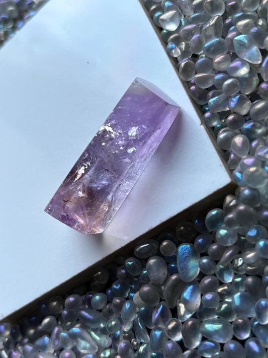 Ametrine Faceted Mini Freeform Bar Crystal Gemstone (5)