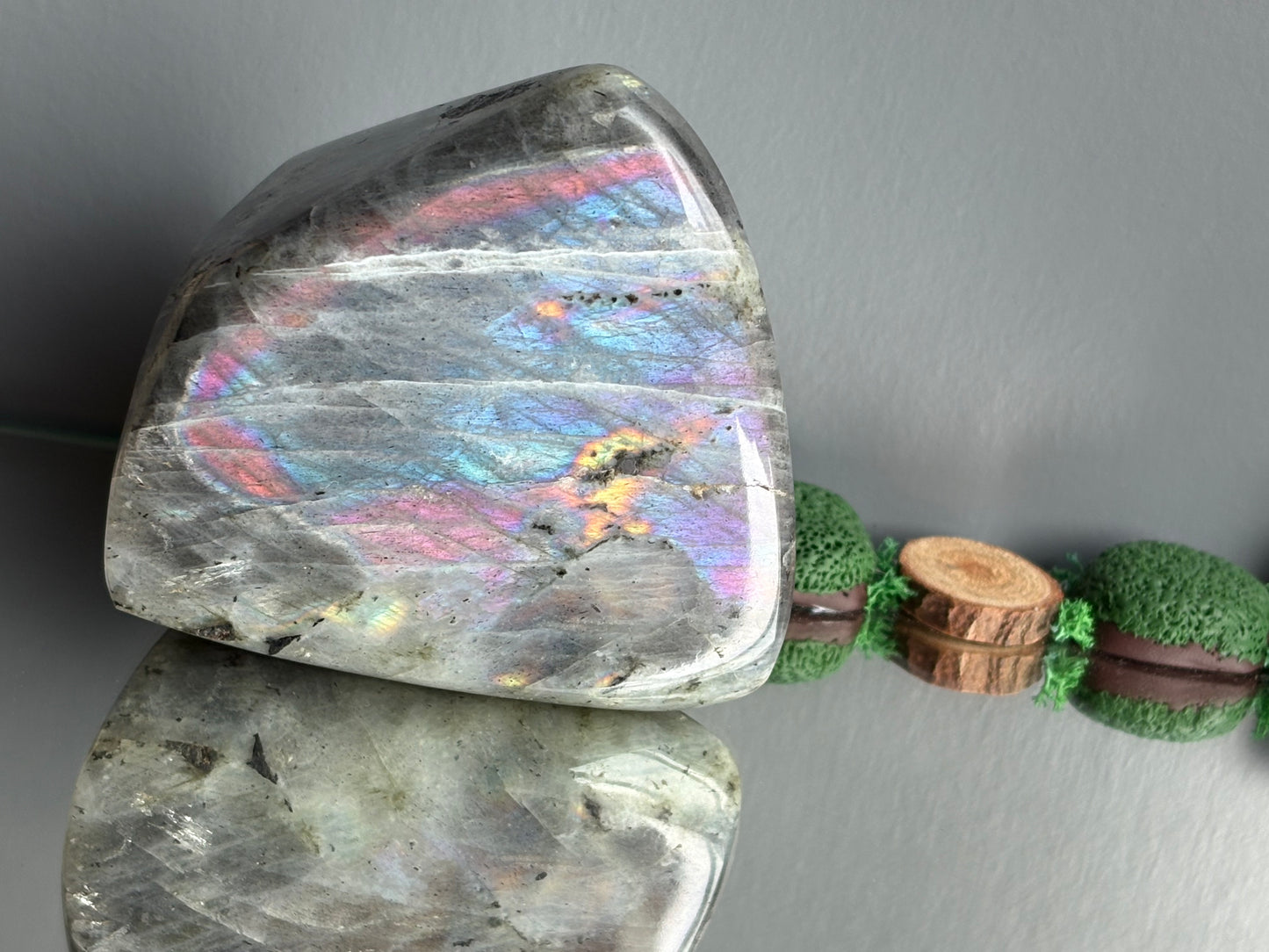 Labradorite Crystal Gemstone Cut Base Freeform (S)