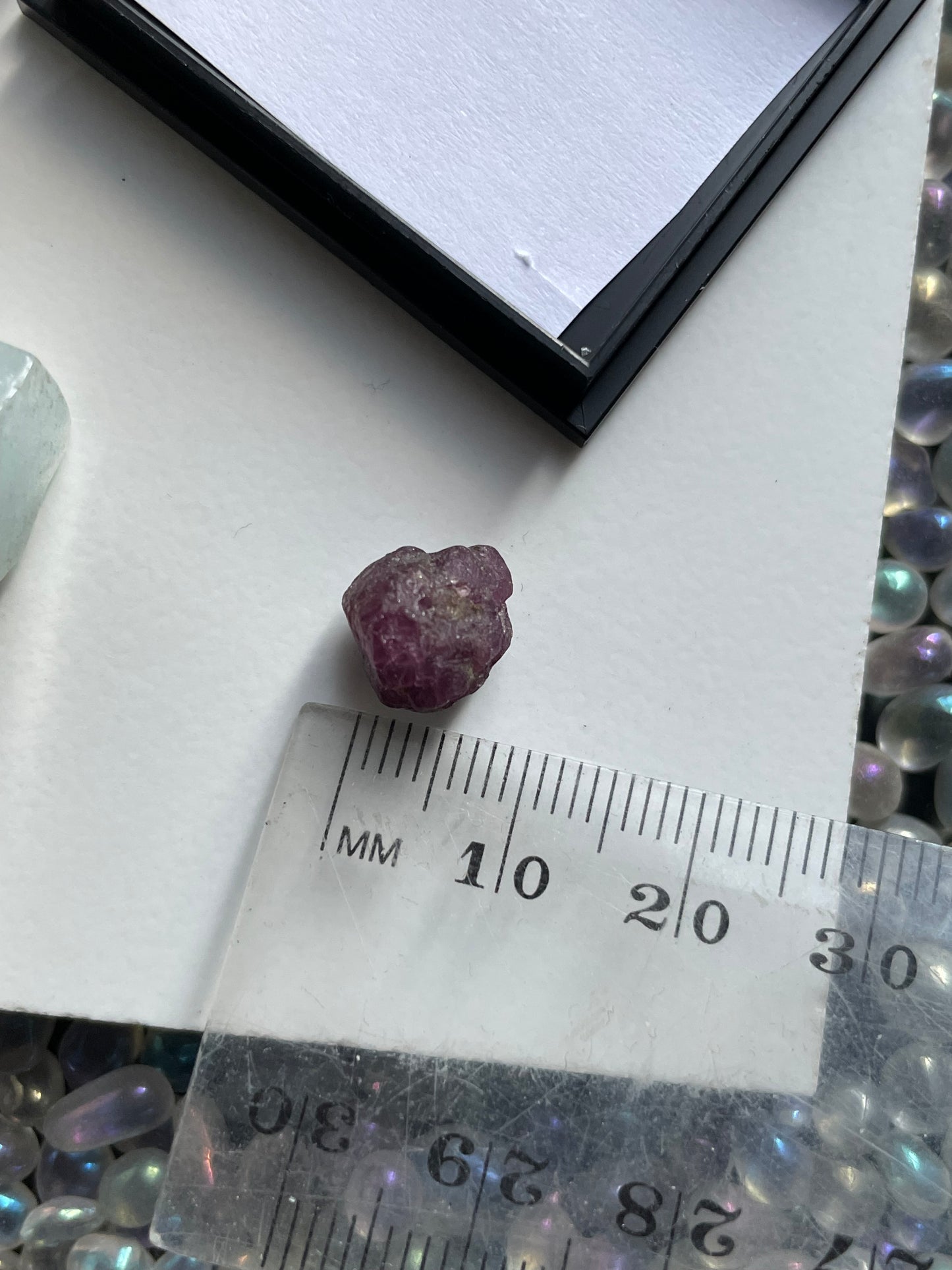 Aquamarine & Ruby Gemstone Crystal Specimen Gift Set