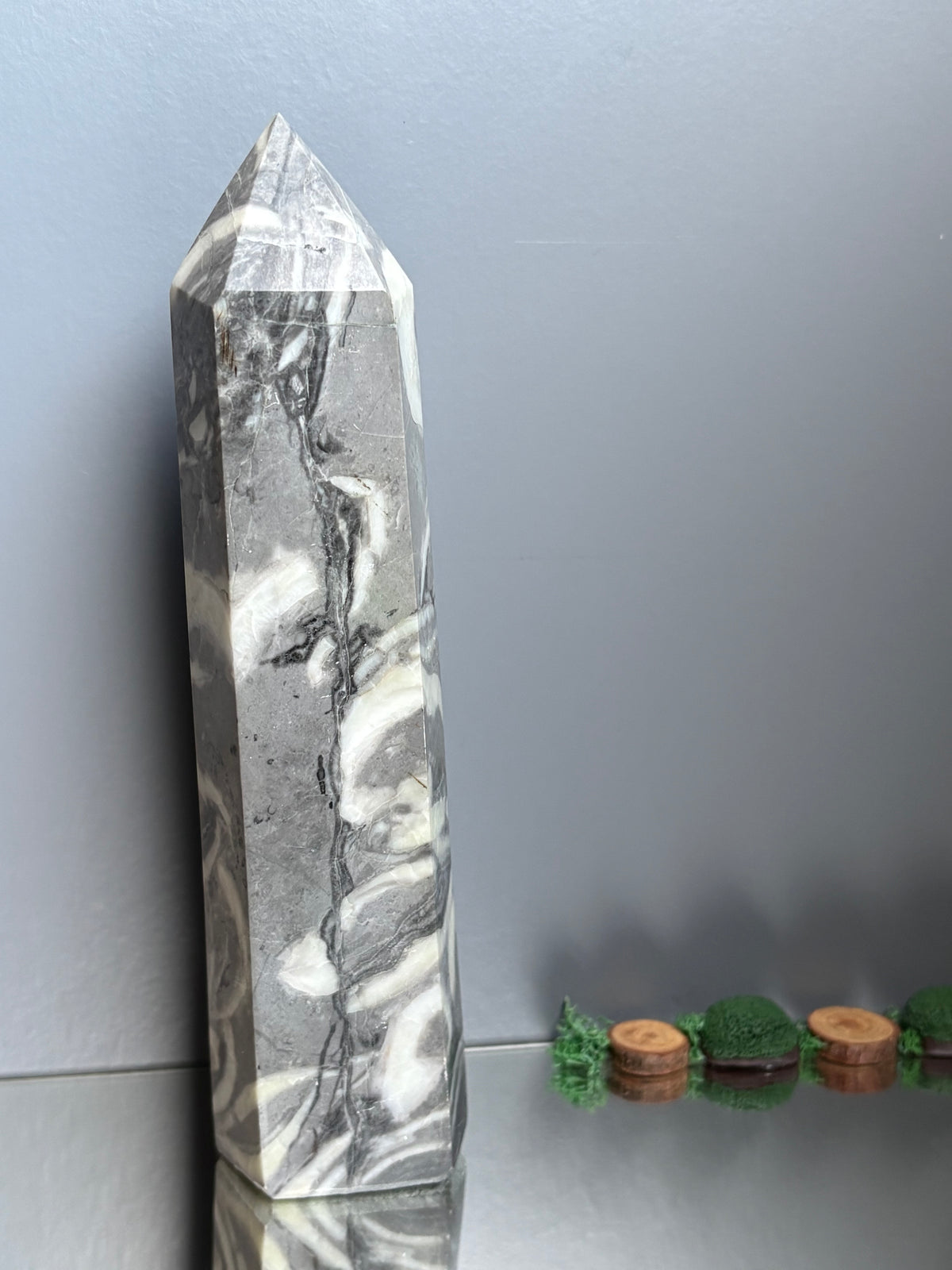 Thousand Eye Jasper Crystal Gemstone Tower Point - L1