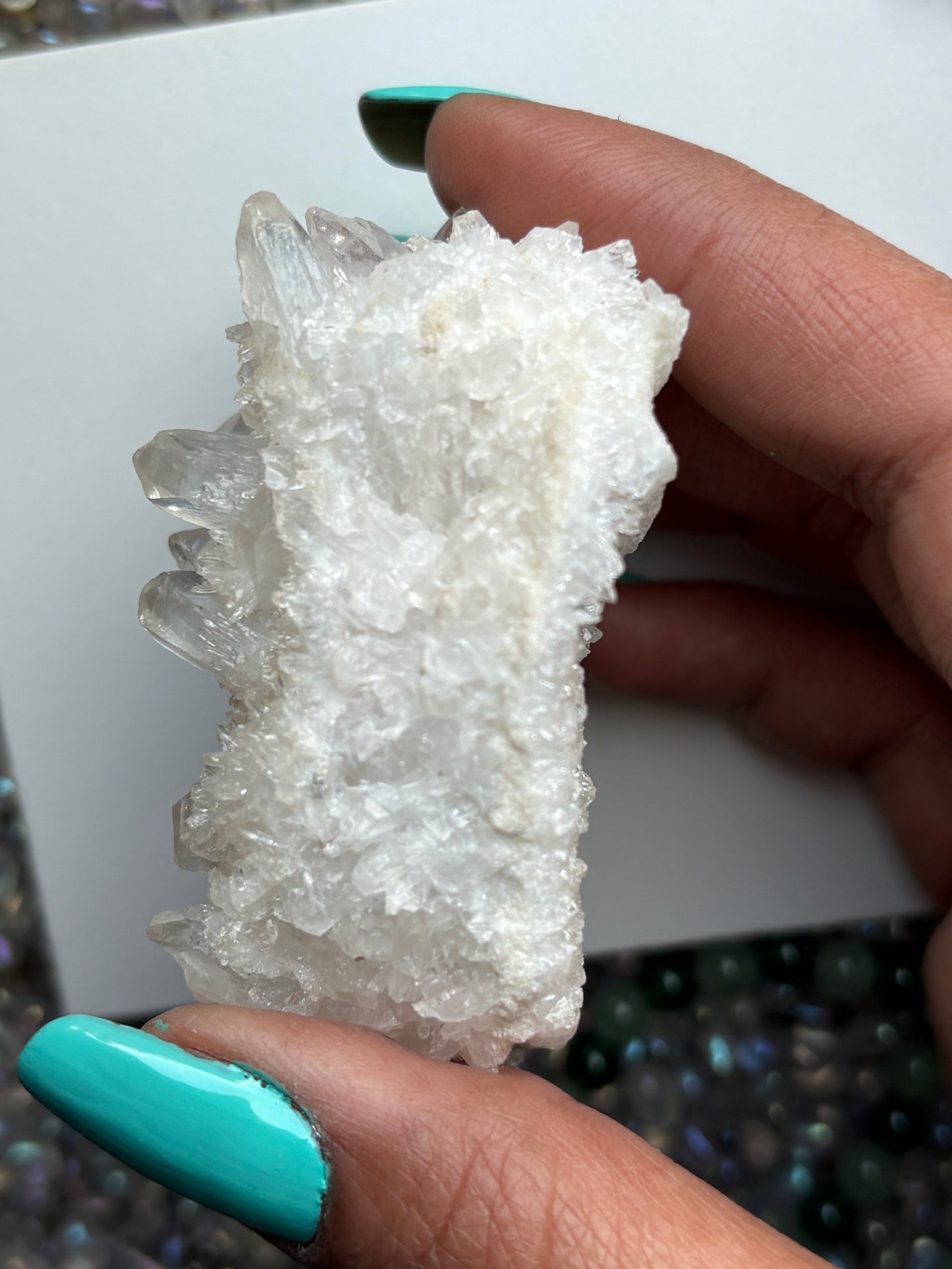 Himalayan Clear Quartz Gemstone Crystal Rough Cluster Specimen (A)