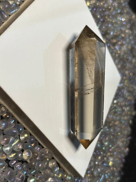 Smoky Quartz Crystal Gemstone Double Terminated Point - (2)