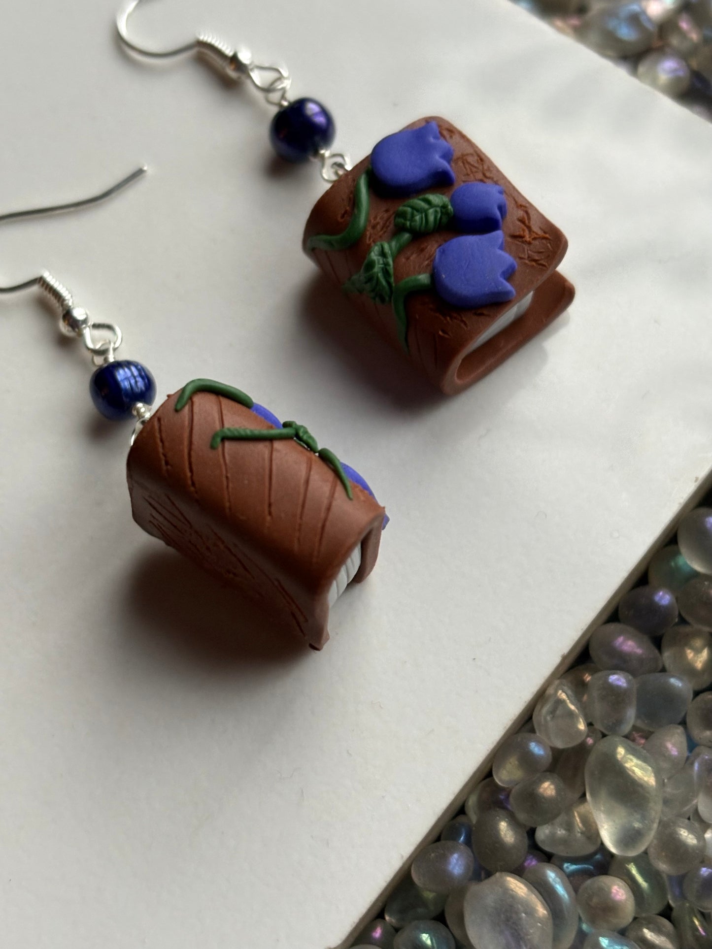 The Eloise Pearl Crystal Gemstone Silver Earrings