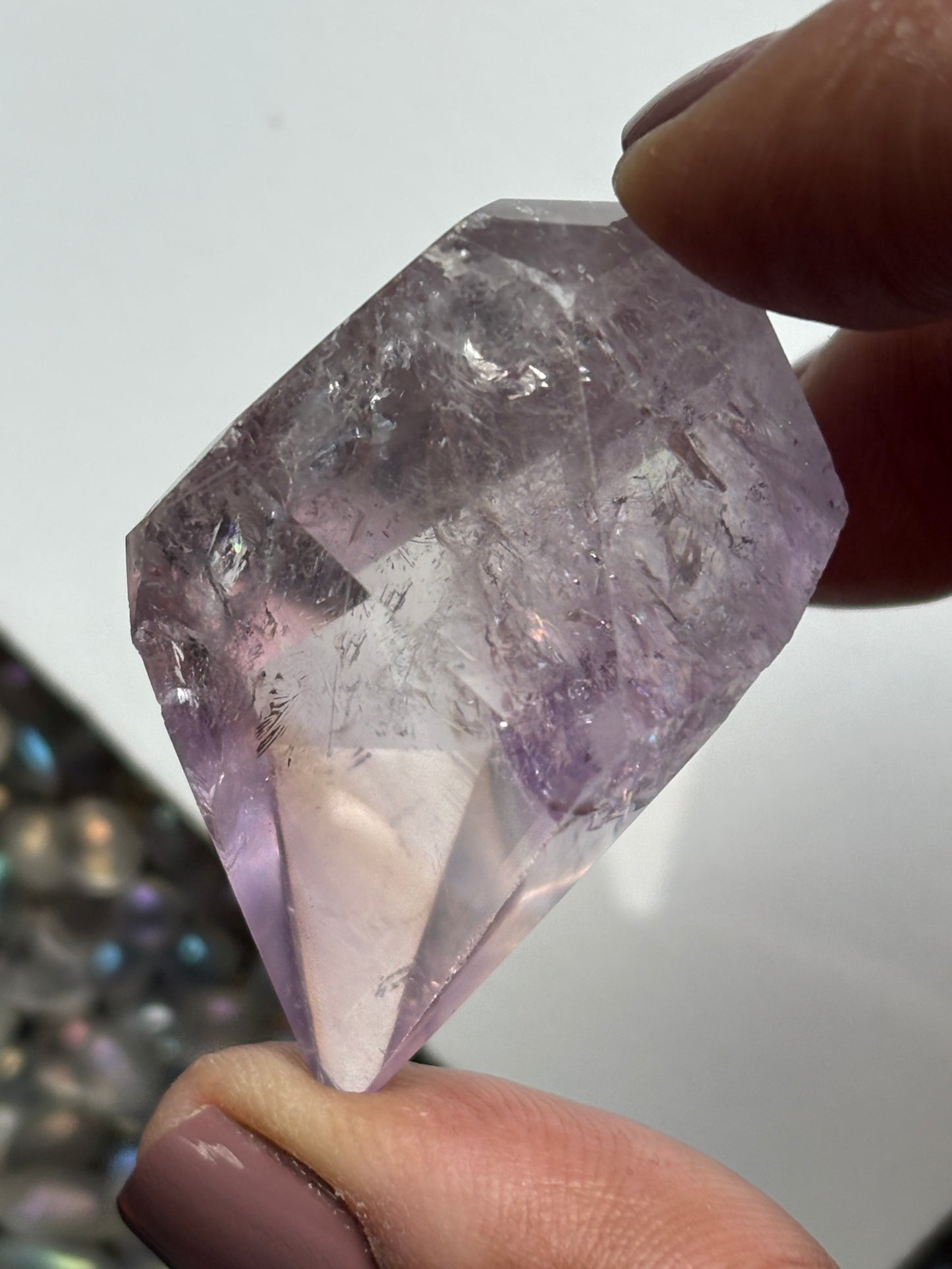 Ametrine Faceted Mini Freeform Crystal Gemstone (7)