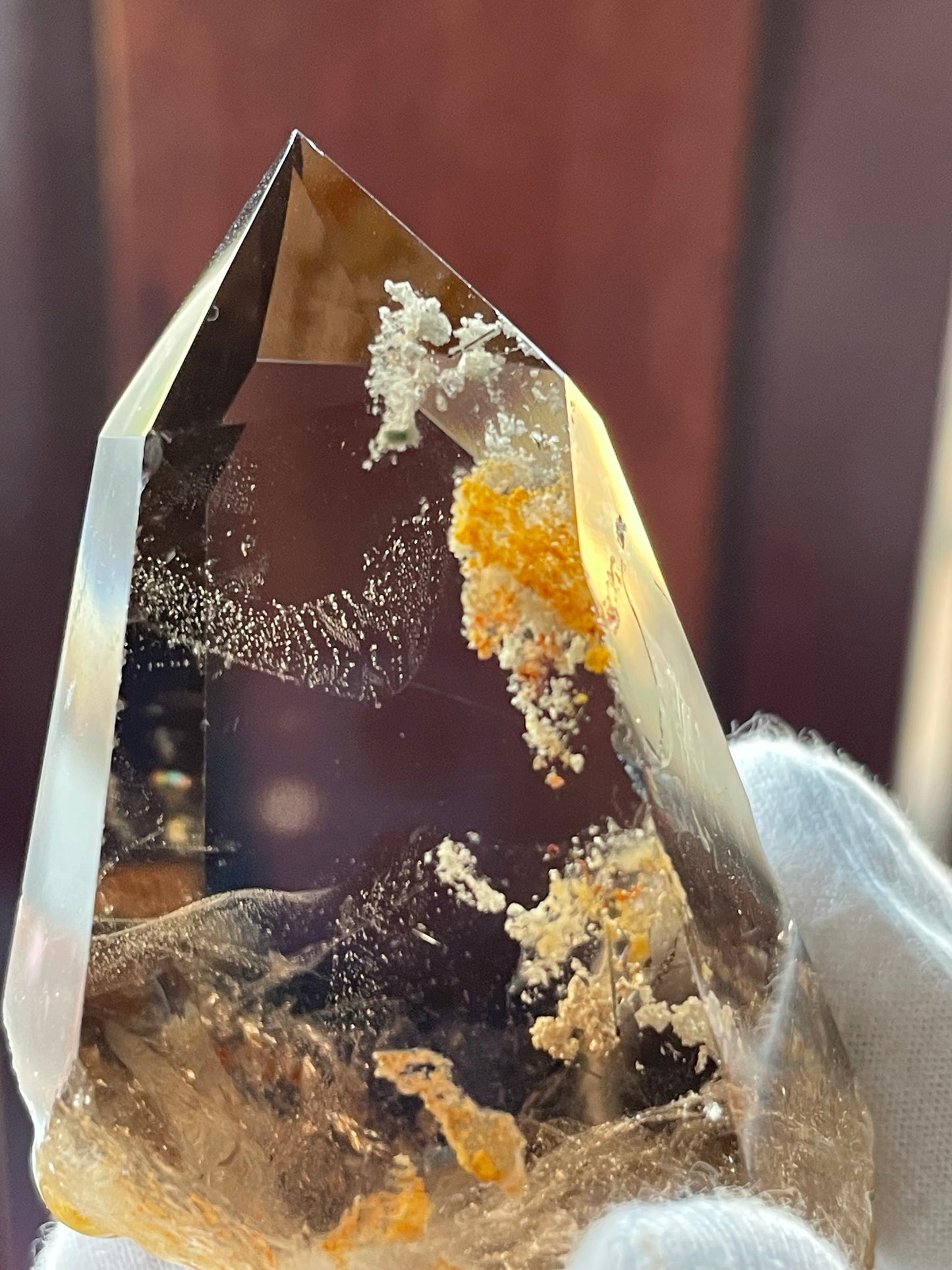 Smoky Garden Quartz Crystal Gemstone Tower Point